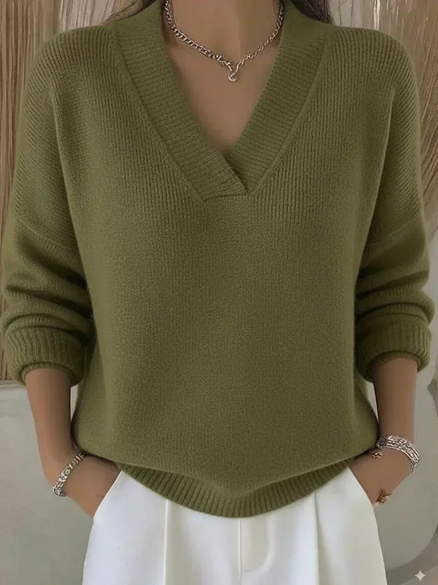 Vivelle™ | Pull V-décollé Relaxé