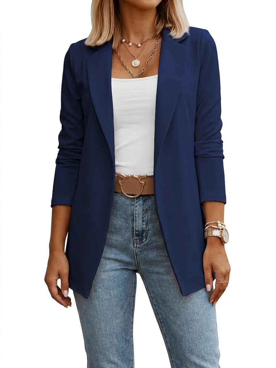 VIDAL BORDEAUX | BLAZER DRAPÉ ÉLÉGANT POUR FEMMES