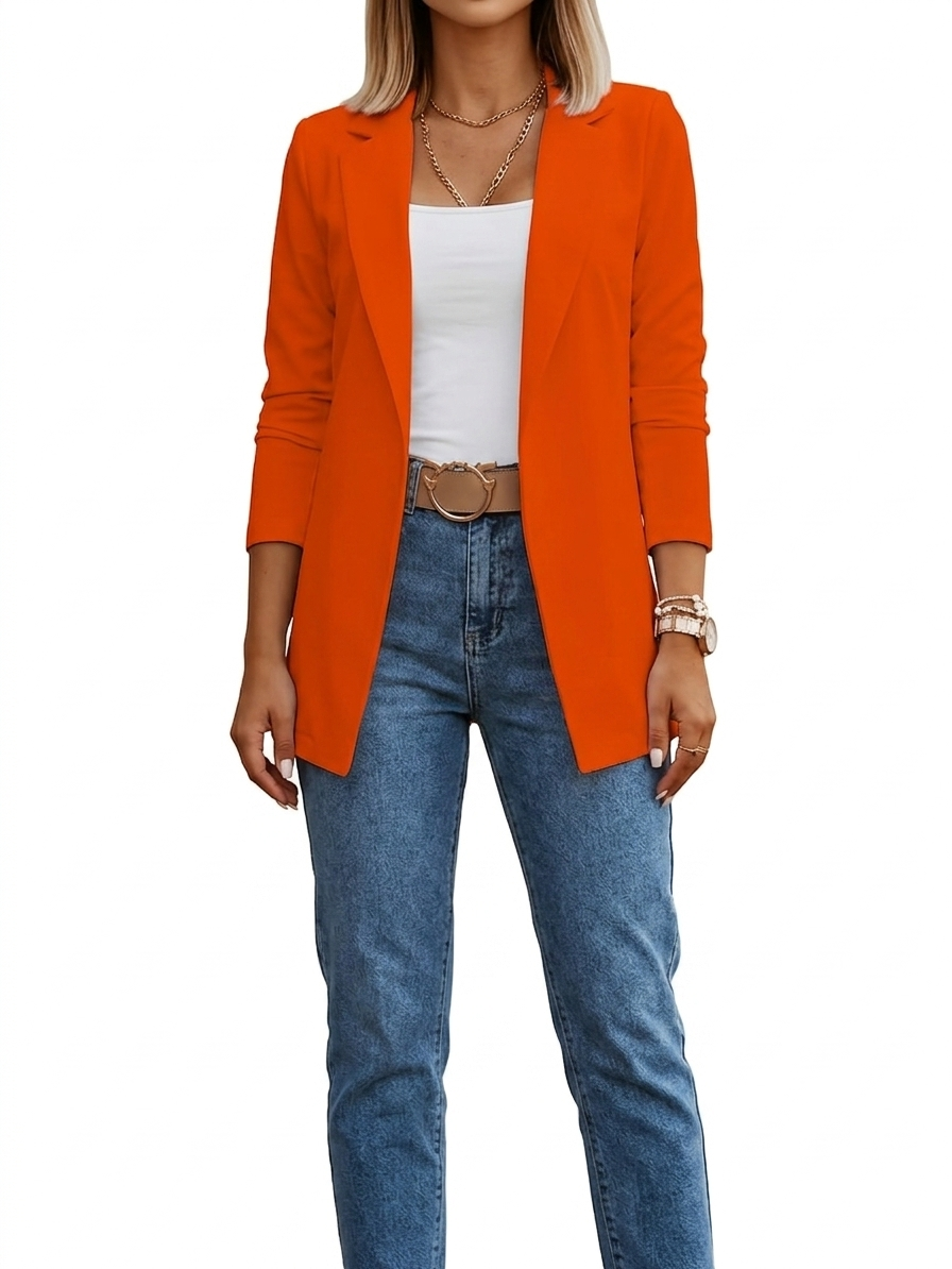 VIDAL BORDEAUX | BLAZER DRAPÉ ÉLÉGANT POUR FEMMES