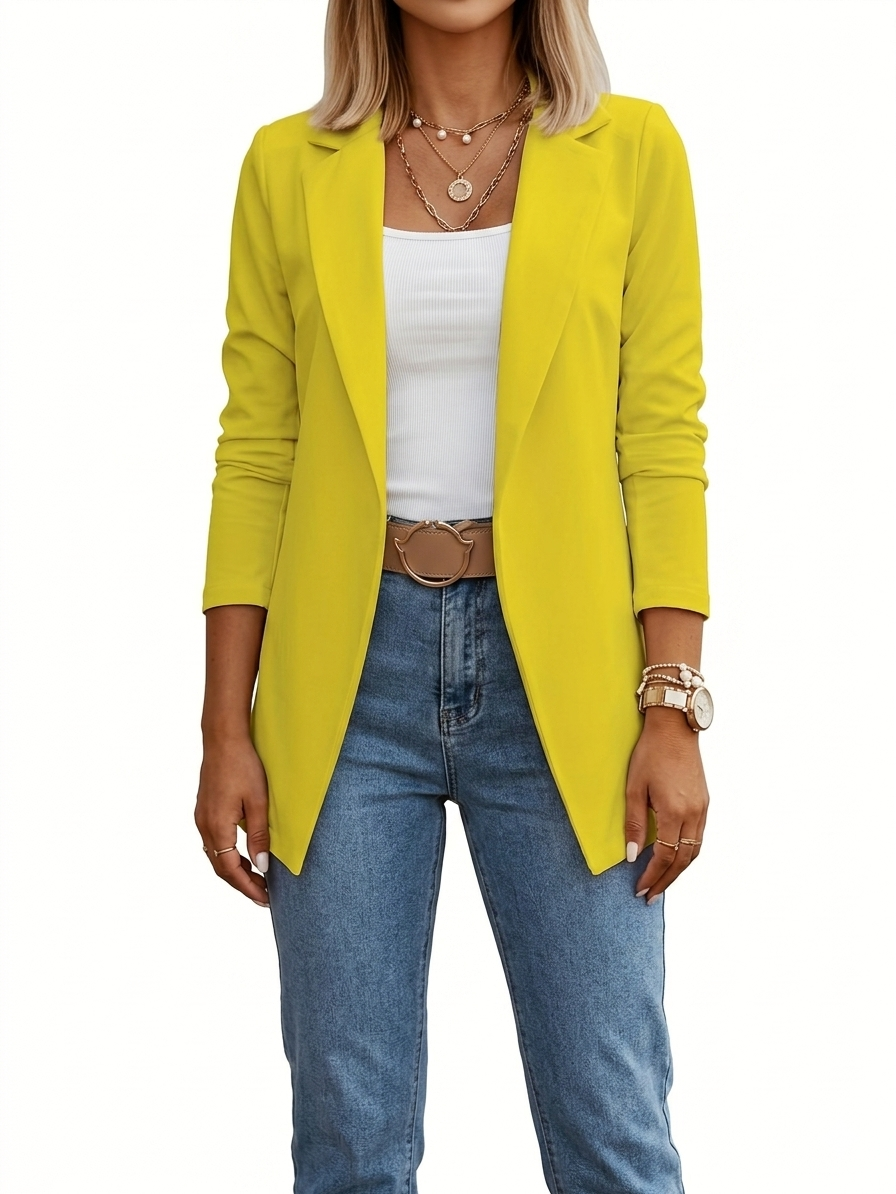 VIDAL BORDEAUX | BLAZER DRAPÉ ÉLÉGANT POUR FEMMES