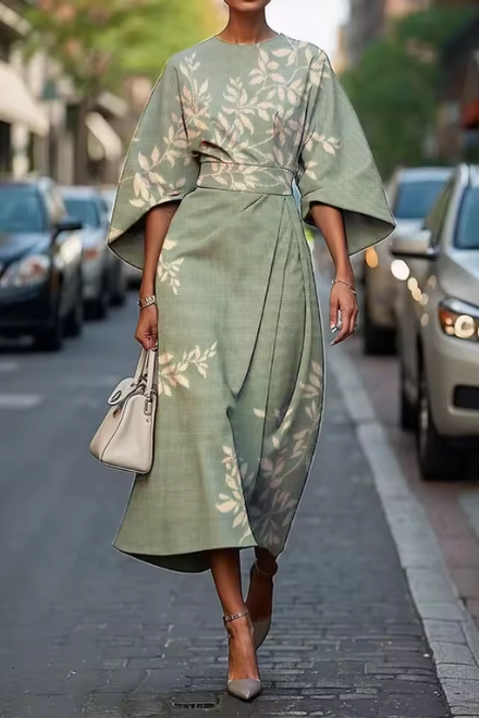MOREAU LYON | ROBE MIDI FLORALE POUR FEMMES