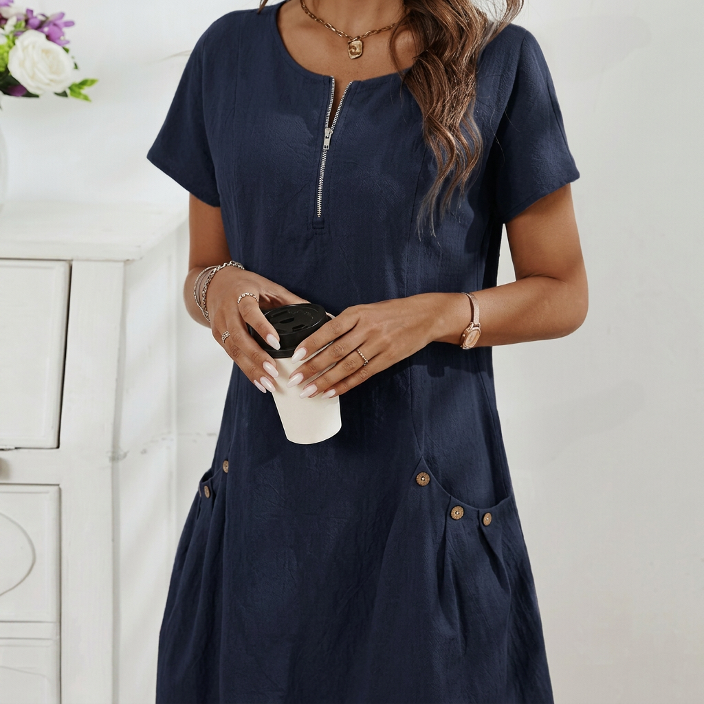 MOREAU LYON | CHIC ROBE MIDI FLUIDE POUR FEMMES