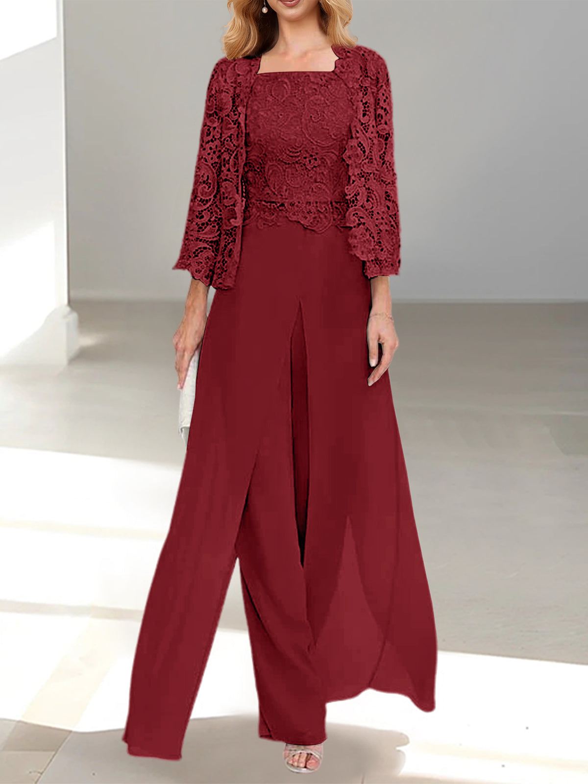 MOREAU LYON | ÉLÉGANTE ENSEMBLE PANTALON EN MOUSSELINE POUR FEMME