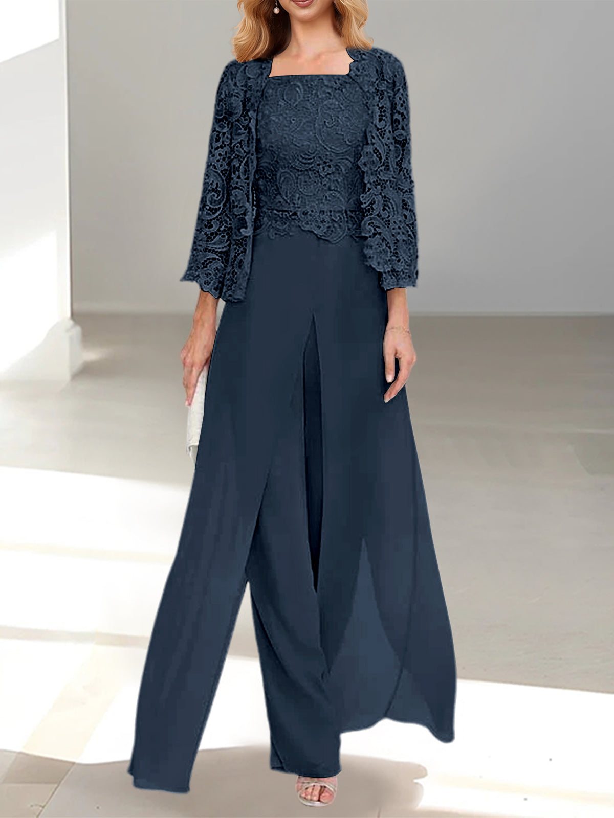 MOREAU LYON | ÉLÉGANTE ENSEMBLE PANTALON EN MOUSSELINE POUR FEMME