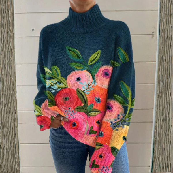 Safran | Pull Floral Déclaration