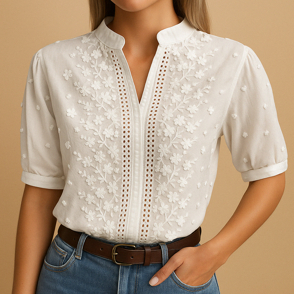 VIDAL BORDEAUX | BLOUSE BRODÉE CHIC POUR FEMMES