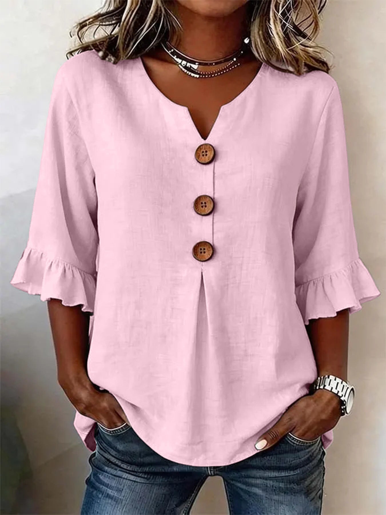VIDAL BORDEAUX | BLOUSE À VOLANTS ROMANTIQUE POUR FEMMES