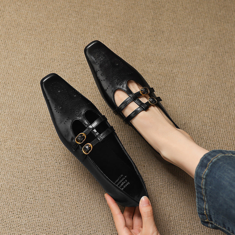 Etta | Mules à double bride avec perforations