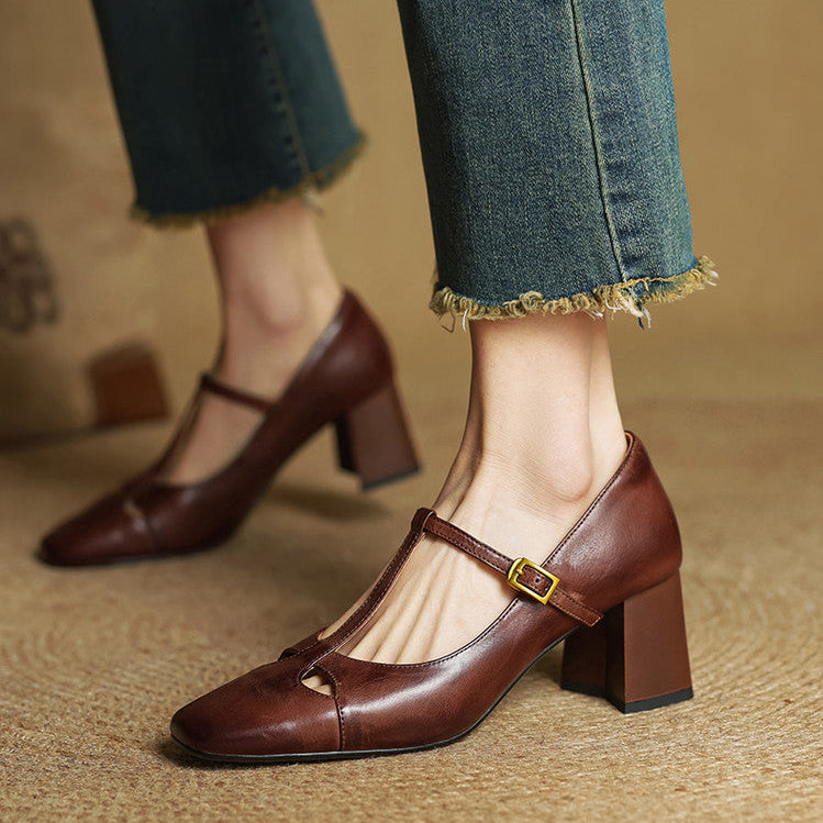 Elena | Talons T-Strap Intemporels