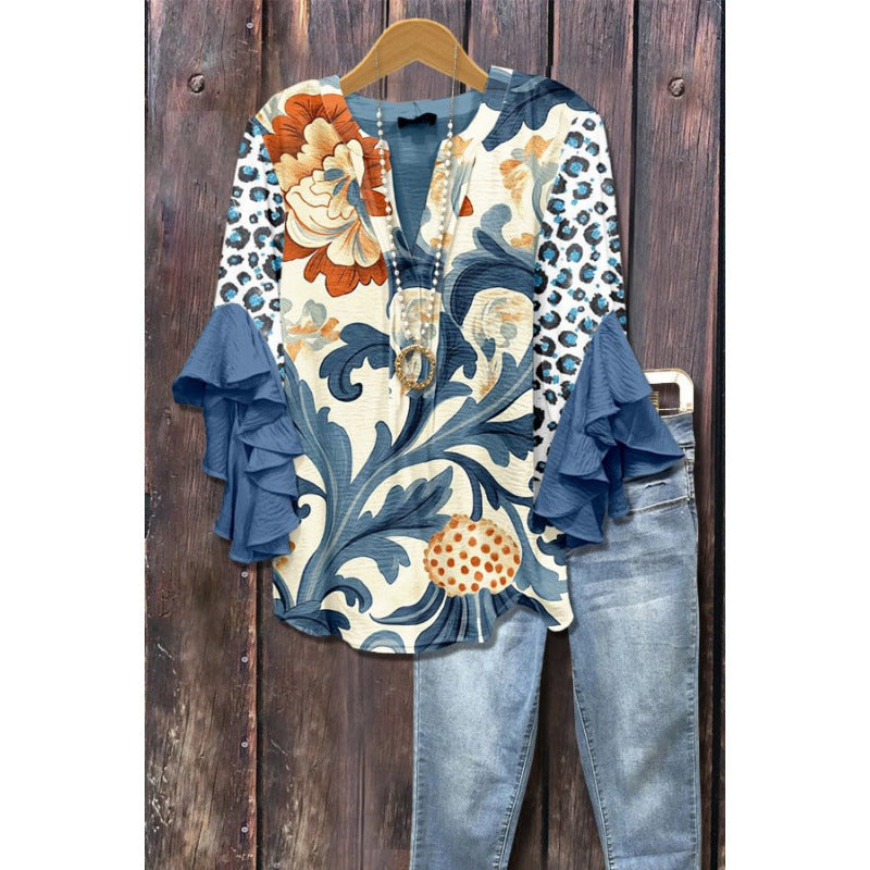 VIDAL BORDEAUX | BLOUSE À VOLANTS POUR FEMMES