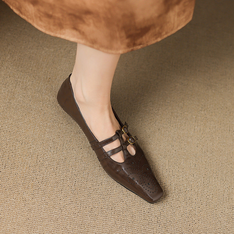Etta | Mules à double bride avec perforations