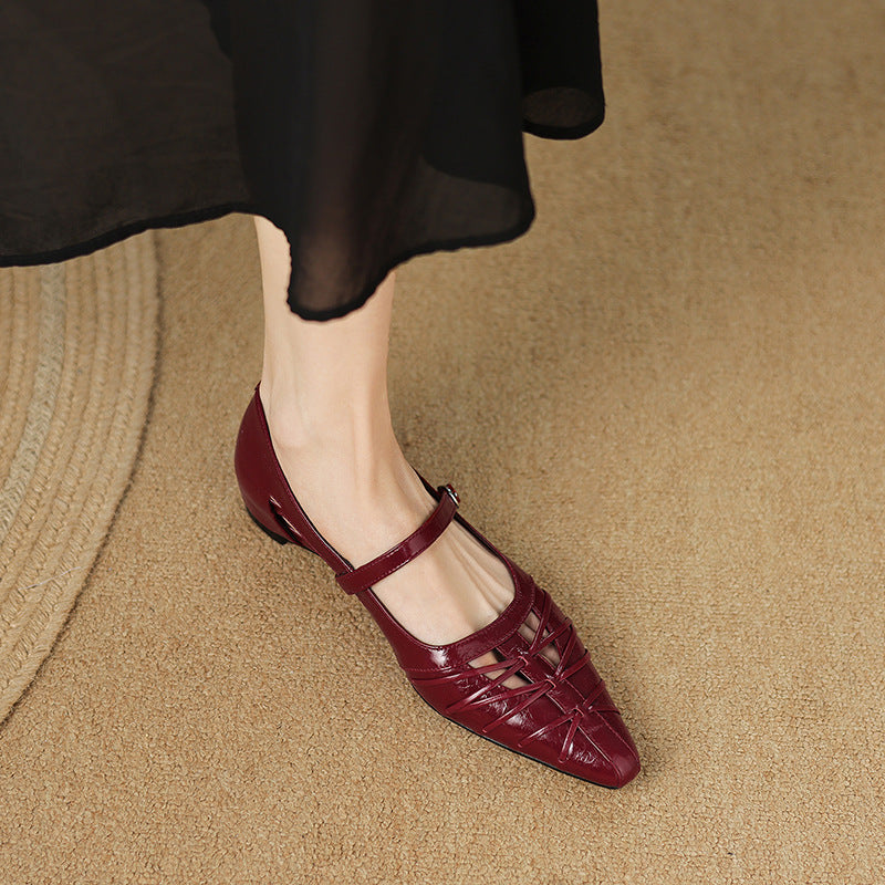 Margery | Ballerines Mary Jane à bride pointue