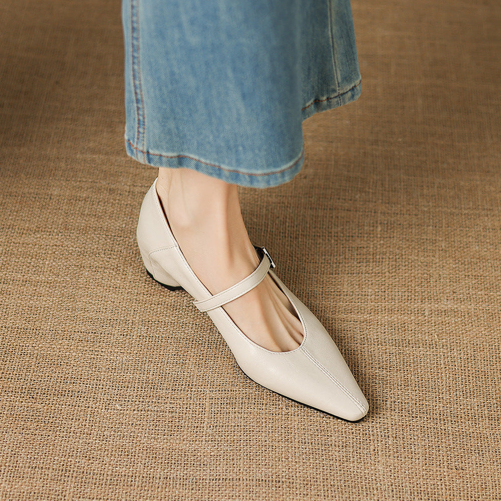 Erin | Ballerines Mary Jane à Bout Pointu