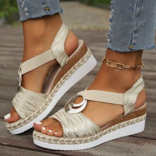 MOREAU LYON | SANDALES À TALON COMPENSÉ STYLÉES POUR FEMMES