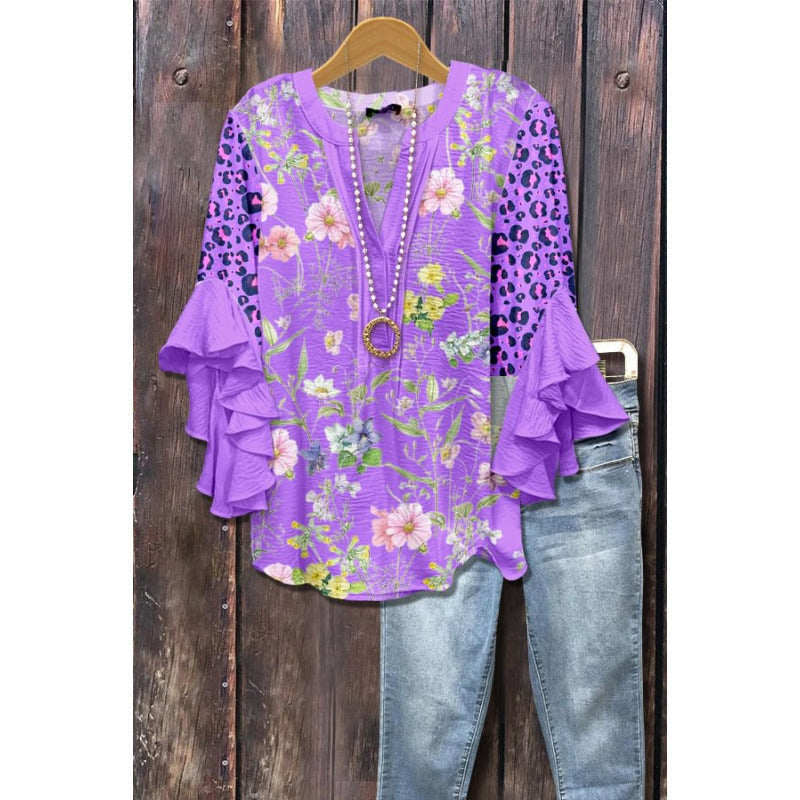 VIDAL BORDEAUX | BLOUSE À VOLANTS POUR FEMMES