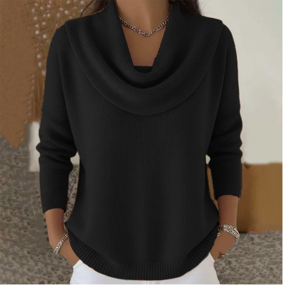 Vivienne | Pull en Tricot à Col Bénitier