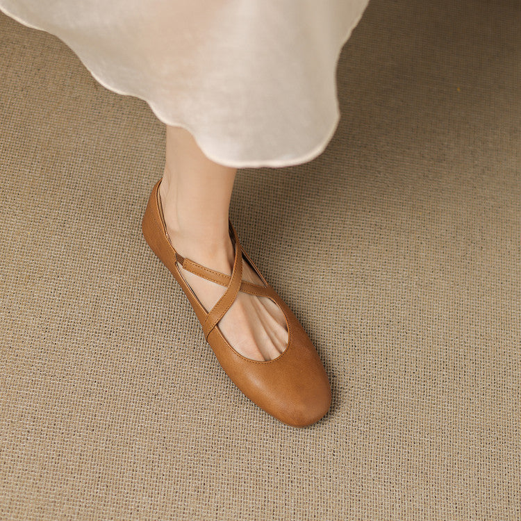 Cara | Ballerines à Sangles Croisées