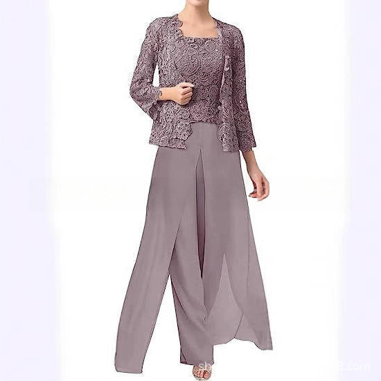 MOREAU LYON | ÉLÉGANTE ENSEMBLE PANTALON EN MOUSSELINE POUR FEMME