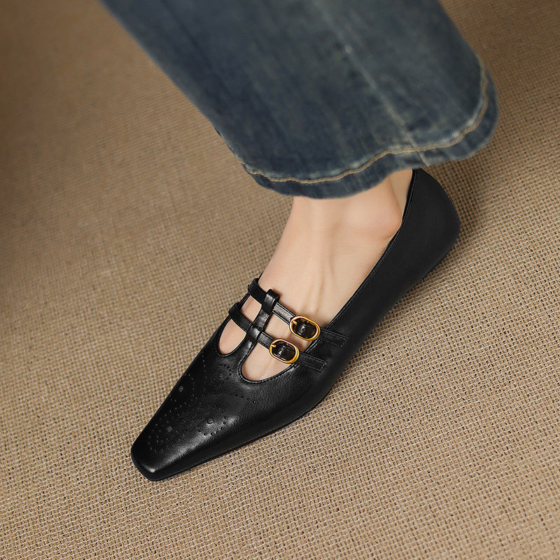 Etta | Mules à double bride avec perforations