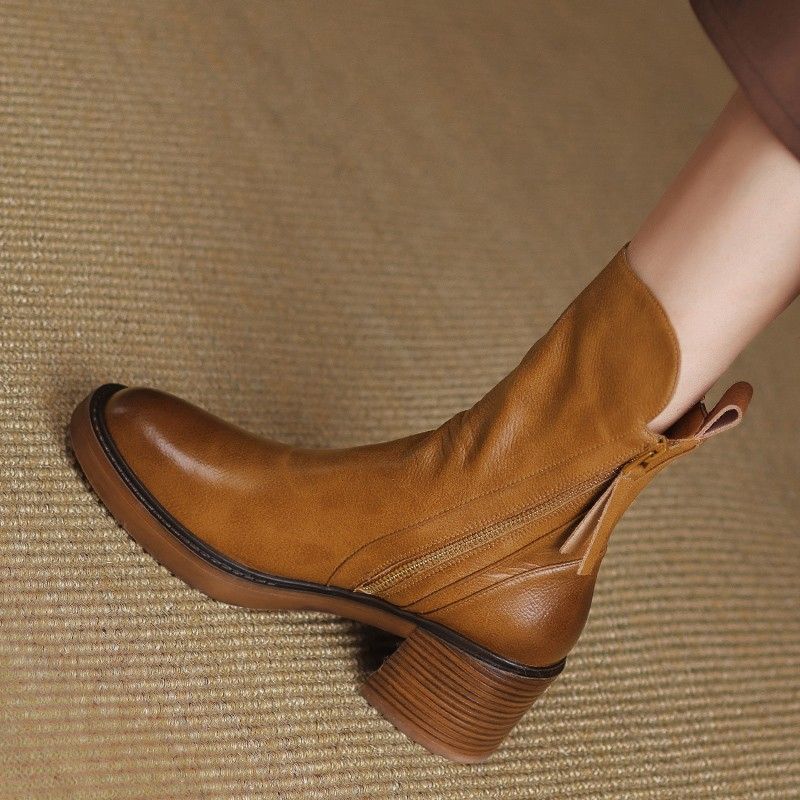 MOREAU LYON | BOTTINES À TALON BLOQUÉ POUR FEMMES