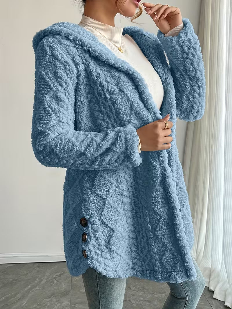 VIDAL BORDEAUX | VESTE TEXTURÉE DOUILLETTE POUR FEMMES
