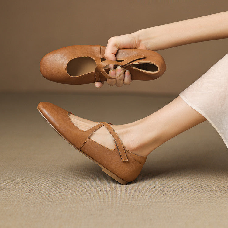 Cara | Ballerines à Sangles Croisées