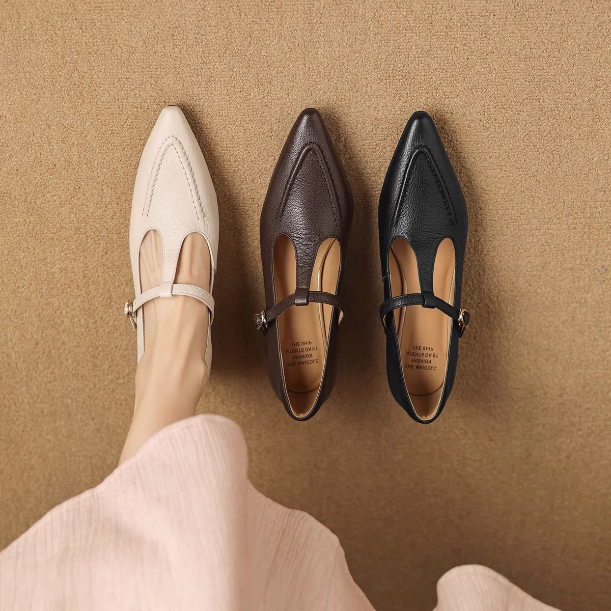 Eliza | Talons T-Strap Pointus