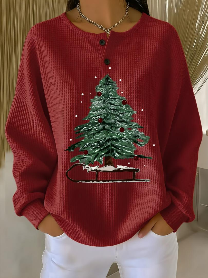 VIDAL BORDEAUX | PULL EN TRICOT GAUFRE POUR FEMMES