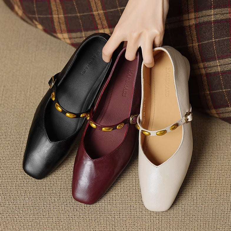 Dahlia | Mary Janes à Boucle Vintage