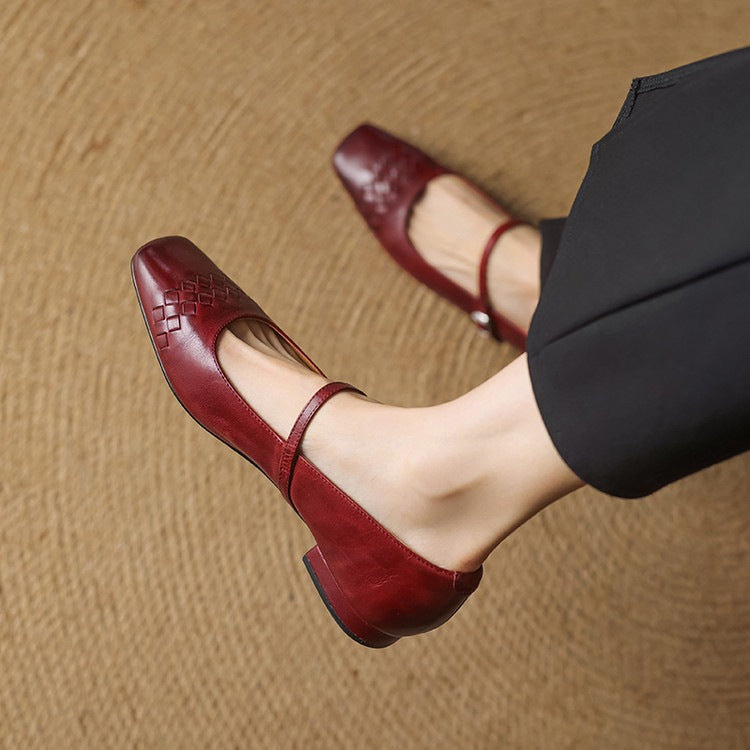 Marlow | Ballerines Mary Jane à bout carré
