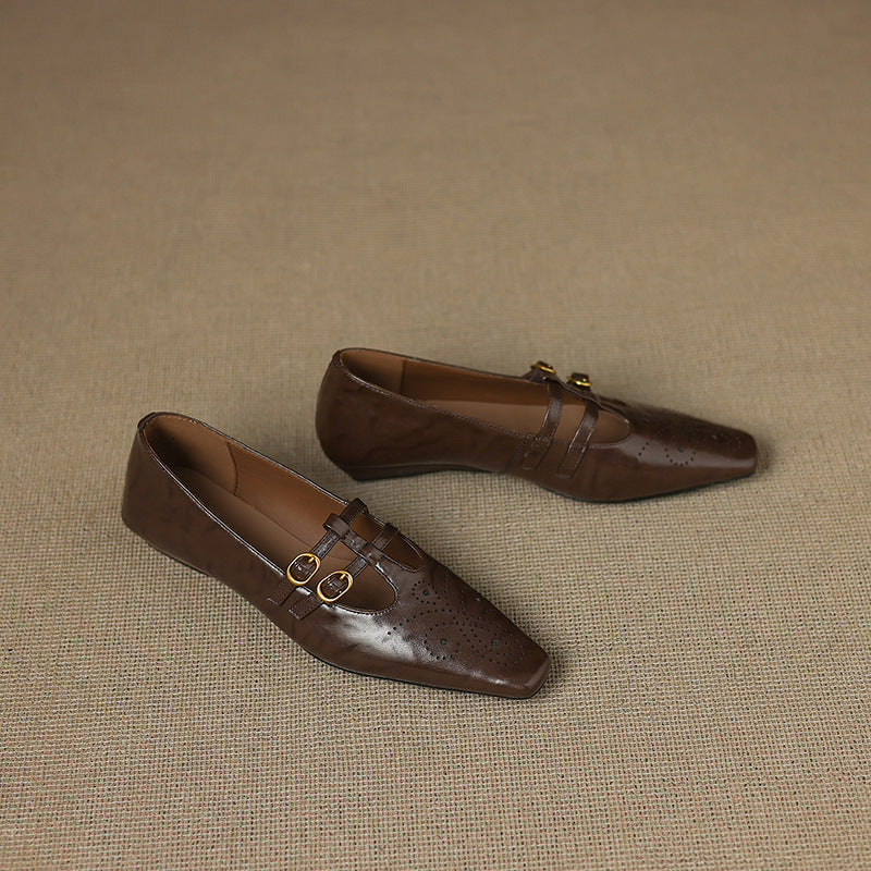 Etta | Mules à double bride avec perforations