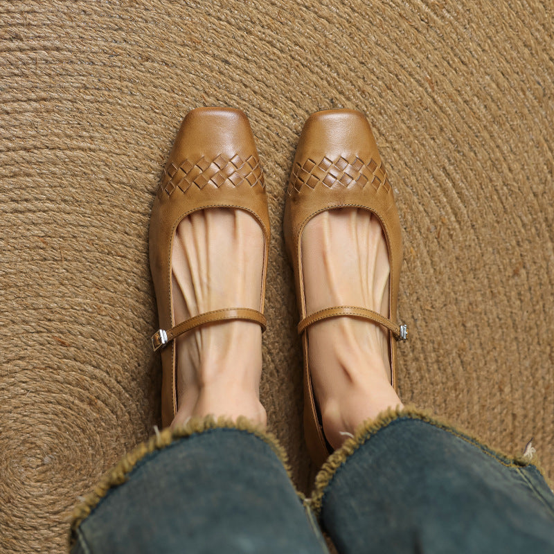 Marlow | Ballerines Mary Jane à bout carré