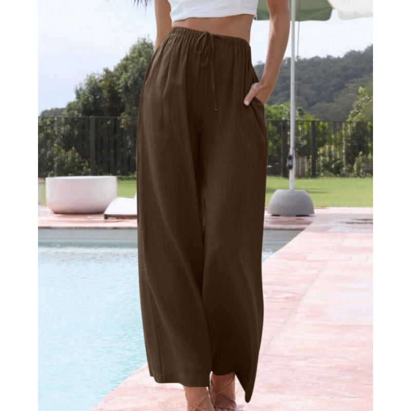 MOREAU LYON | PANTALONS CLASSIQUES À JAMBES LARGES POUR FEMMES
