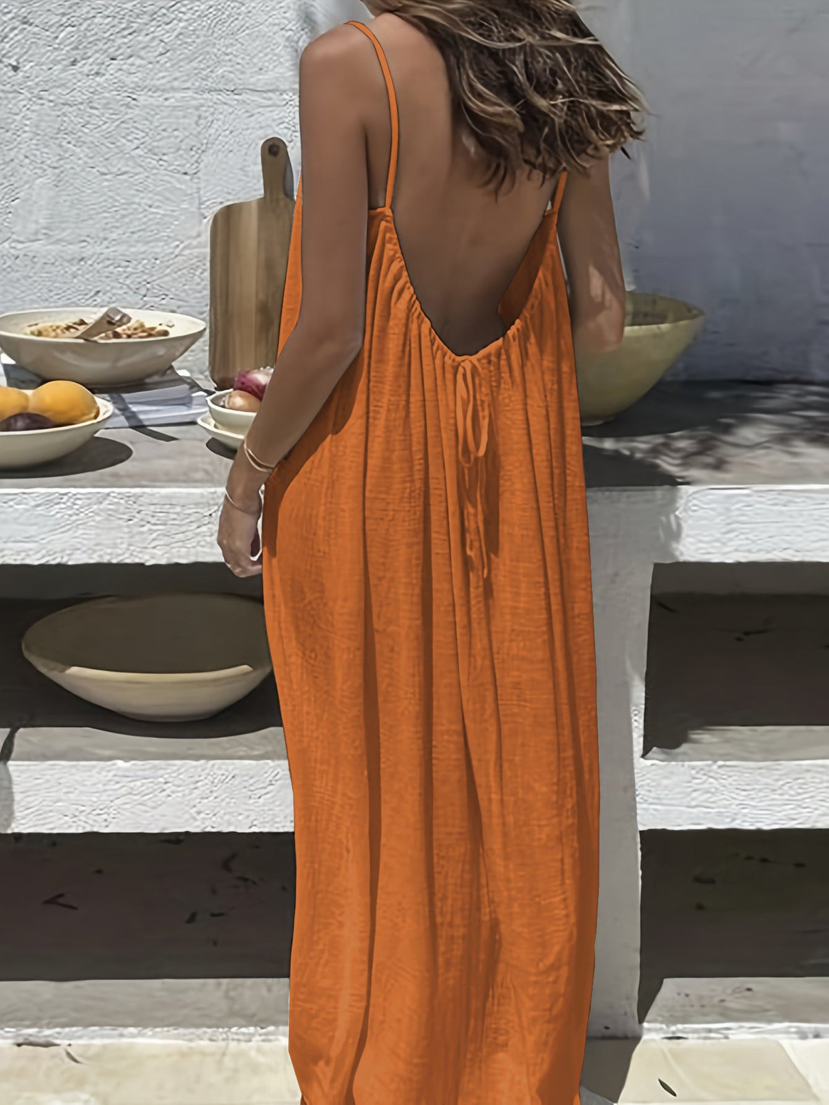 VIDAL BORDEAUX | ROBE SPAGHETTI POUR FEMMES