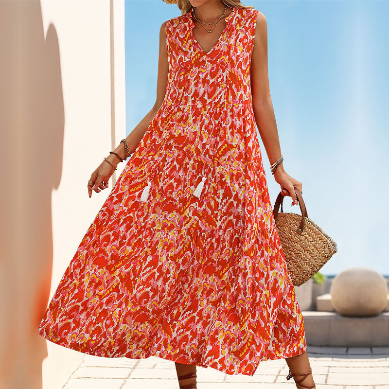 MOREAU LYON | ROBE MIDI VIBRANTE POUR FEMMES