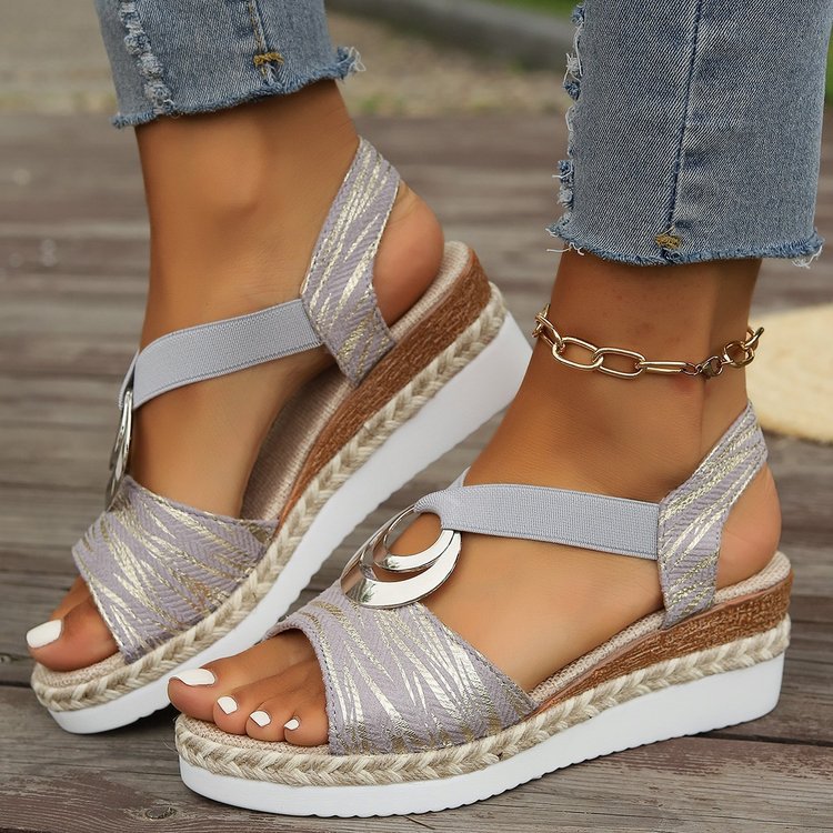 MOREAU LYON | SANDALES À TALON COMPENSÉ STYLÉES POUR FEMMES