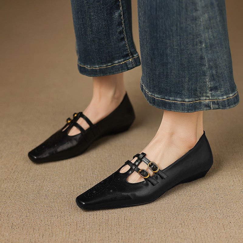 Etta | Mules à double bride avec perforations