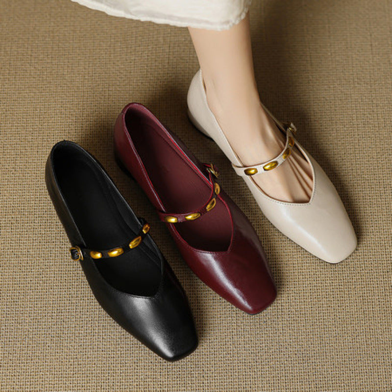 Dahlia | Mary Janes à Boucle Vintage