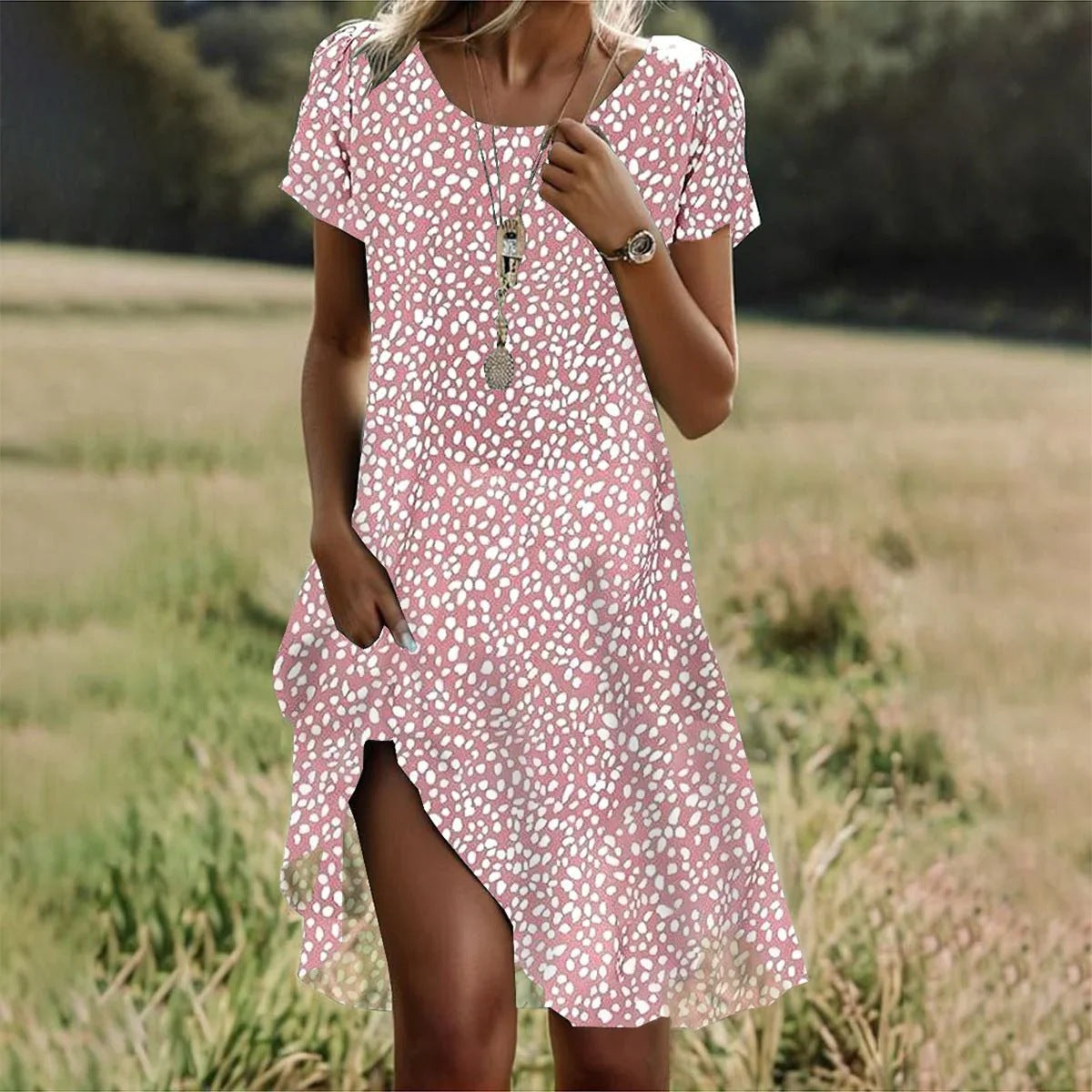 VIDAL BORDEAUX | ROBE MIDI D'ÉTÉ POUR FEMMES