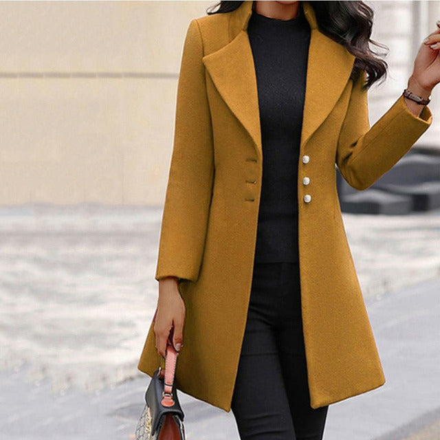 VIDAL BORDEAUX | MANTEAU MÉLANGE DE LAINE POUR FEMMES