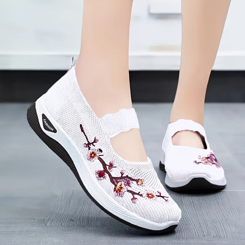 MOREAU LYON | BASKETS FLORALE EMBROIDÉES POUR FEMMES