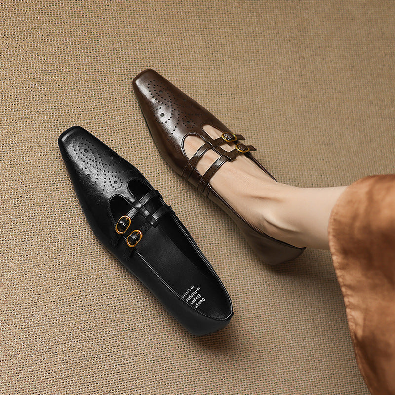Etta | Mules à double bride avec perforations