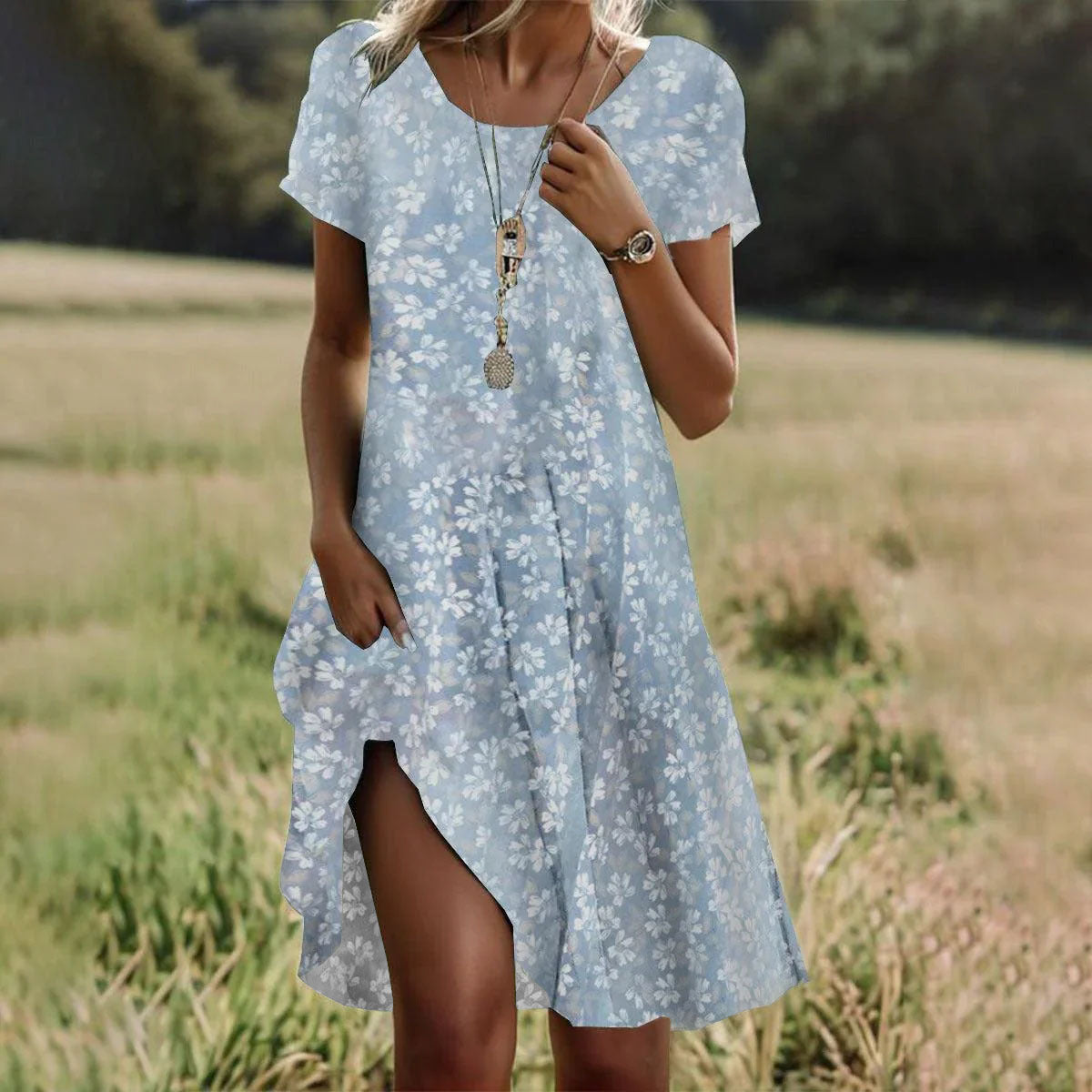 VIDAL BORDEAUX | ROBE MIDI D'ÉTÉ POUR FEMMES