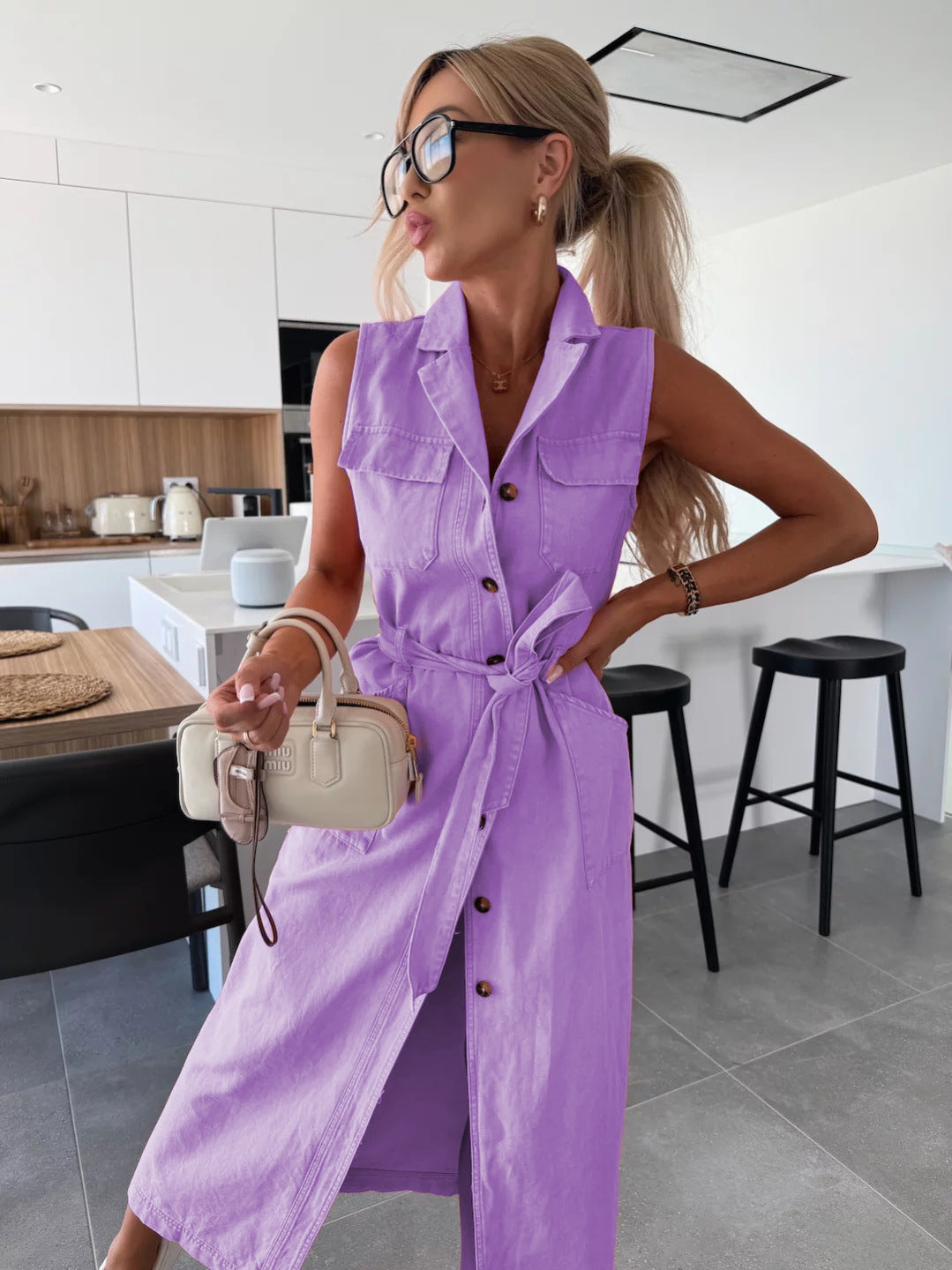 MOREAU LYON | ROBE EN JEAN MODERNE POUR FEMME