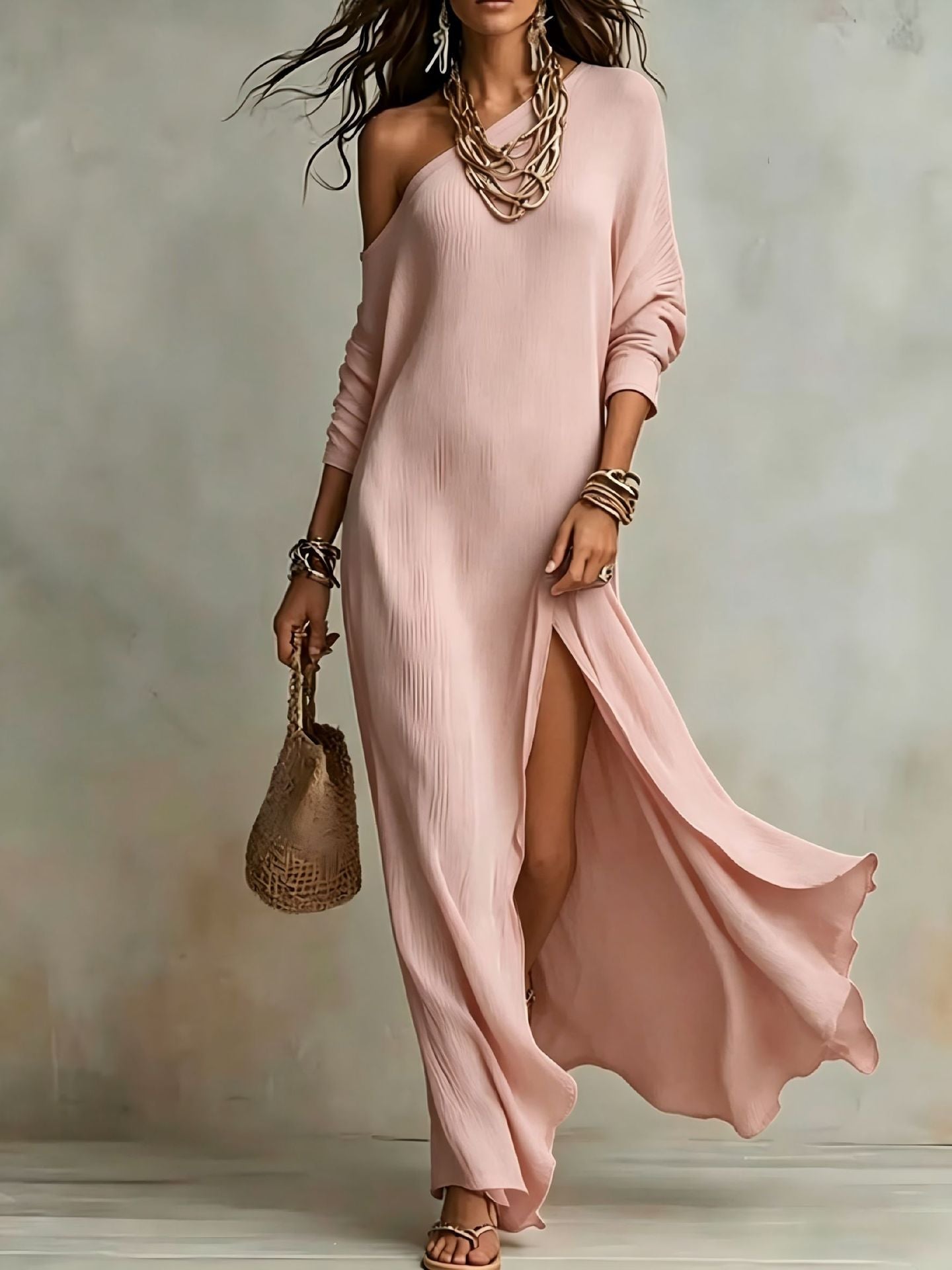 MOREAU LYON | ROBE UNE ÉPAULE POUR FEMME