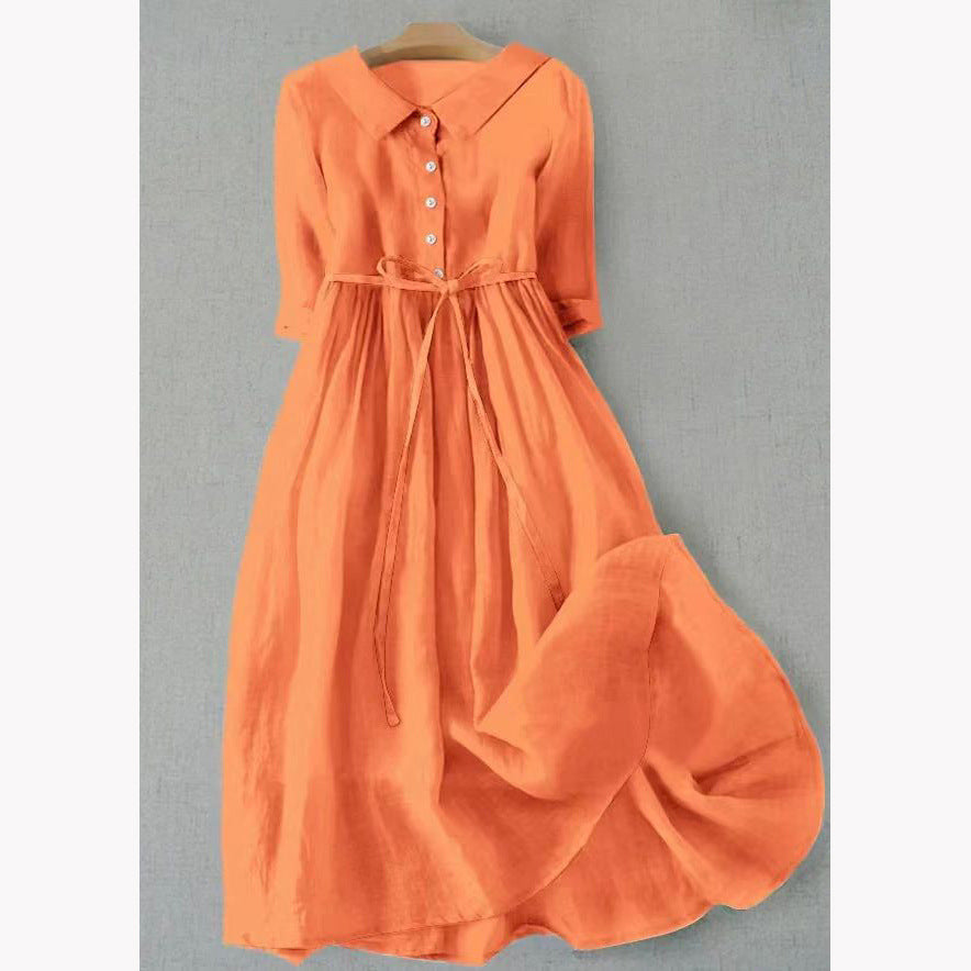 MOREAU LYON | ROBE D'ÉTÉ EN LIN POUR FEMME
