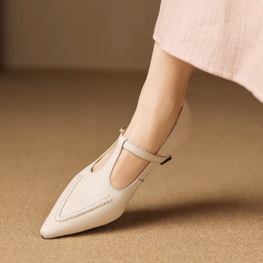 Eliza | Talons T-Strap Pointus