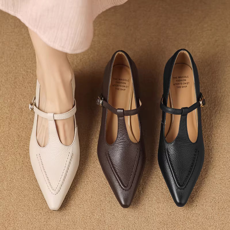 Eliza | Talons T-Strap Pointus