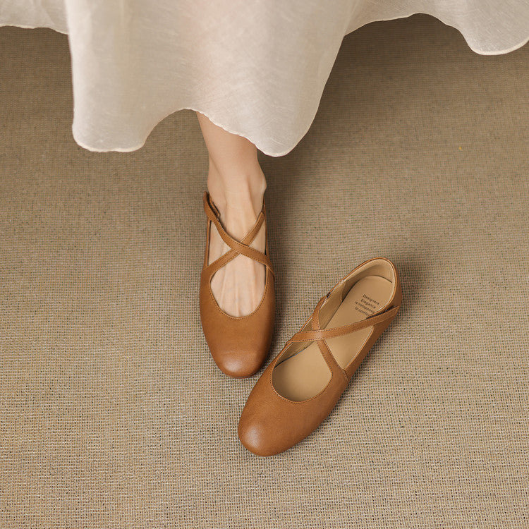 Cara | Ballerines à Sangles Croisées
