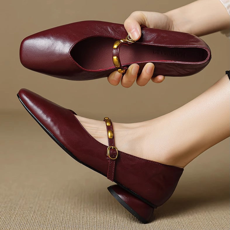 Dahlia | Mary Janes à Boucle Vintage